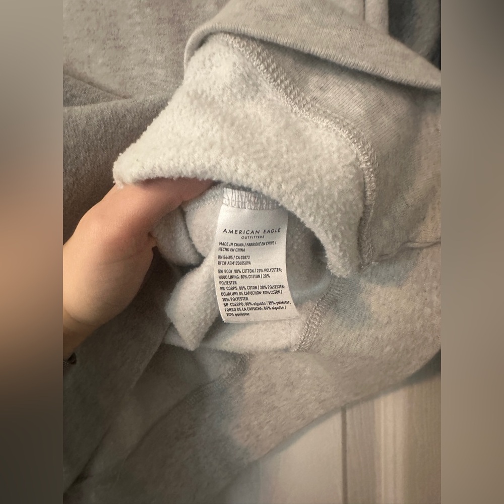 AE Grey Patched Hoodie - Picture 4 of 11